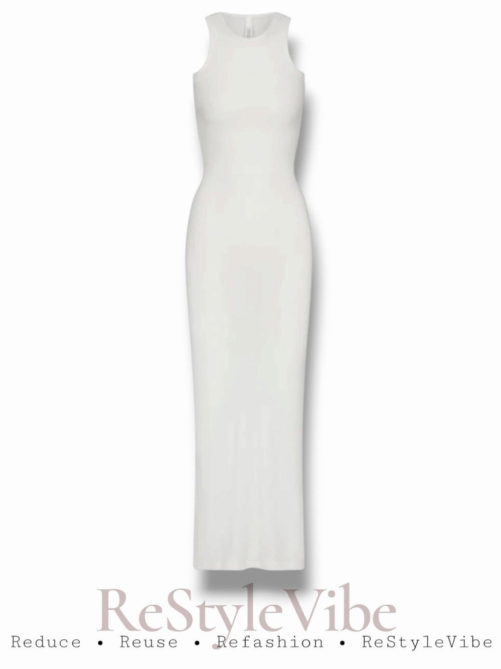 SKIMS Women’s Size S Dress Maxi Shimmer Knit Ribbed Marble Foil Soft Lounge